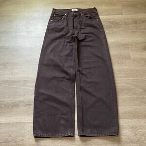 Agolde Low Curve Jean Women's 29 Sloe Berry Rigid Denim Low Slung Waist Tapered